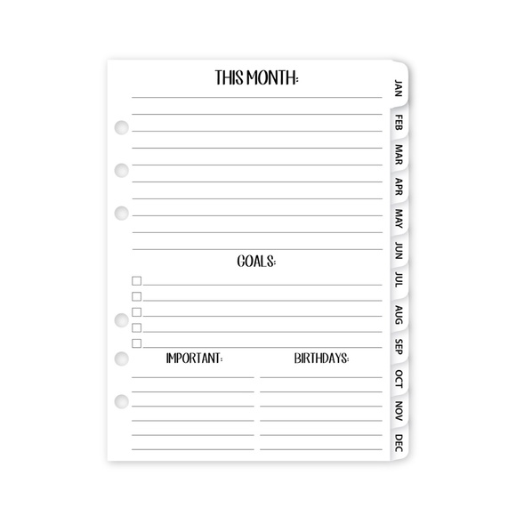 Fits Filofax Agenda 2022 Calendar Insert Refill-all sizes available. - Picture 9 of 10